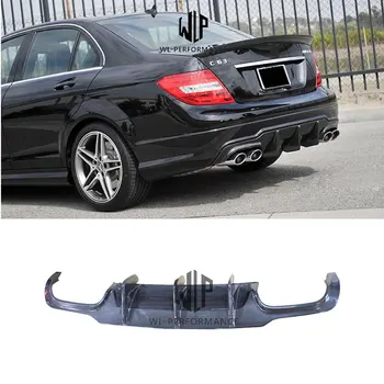 

W204 Big Blade Style Carbon Fiber Rear Lip Diffuser For Mercedes-Benz C Class C180 C200 C260 C300 C63 AMG Car Body Kit 2012-2014