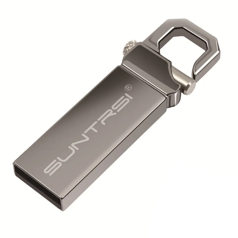 Suntrsi флеш-диск USB 2,0 64 ГБ 32 ГБ Флешка высокая скорость водонепроницаемый мини металлический корпус, может напечатать логотип