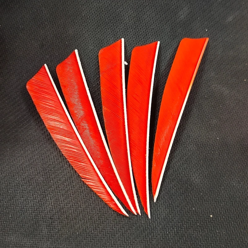 50Pcs Hunting Archery Arrow Feather Fletching 4Inch Shield Turkey Feathers DIY Archery Accessories For Any Wooden Carbon Arrow S 50 100pcs archery 4inch arrow feathers natural turkey fletches right wing feather for carbon fiberglass arrow shooting hunting