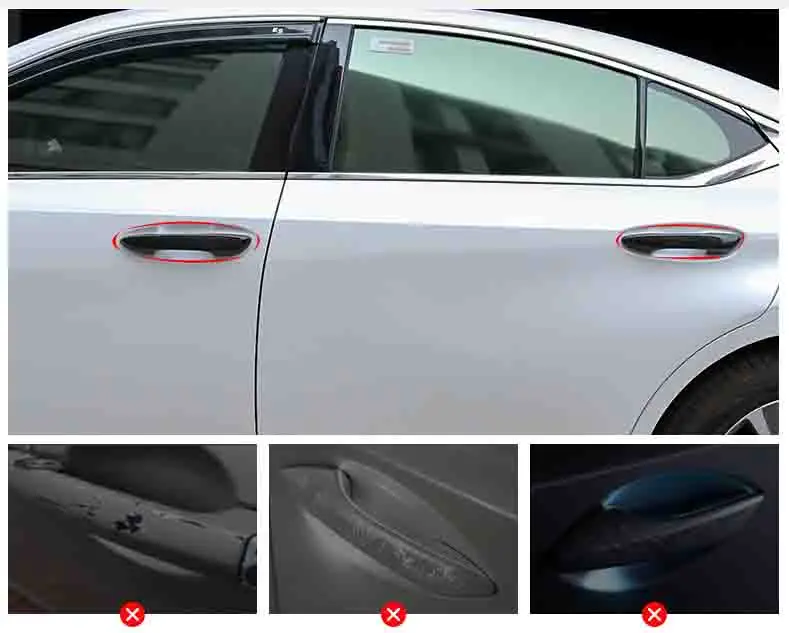 Lsrtw2017 для Lexus Es Es200 260 300h дверные ручки планки Углеволокно Декоративные интерьерные аксессуары для формовки