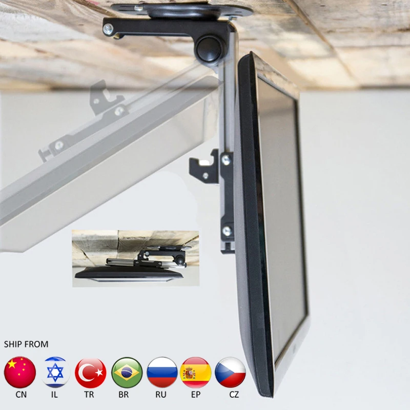 Складной Потолочный держатель для ЖК экрана 17 37 дюймов|tv mount|lcd monitor holderholder tv |