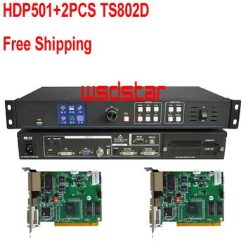 

HDP501+2PCS TS802D Full color LED Display Screen video Processor 1920*1200 1920*1080 New Design Hot Sales Free Shipping