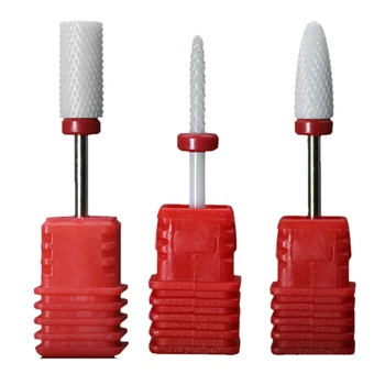 

3pcs/Set Ceramic Nail Drill Bit Grinder with Sufficient Durability and Ruggedness Manicure Nail Exfoliating Scrub Polisher