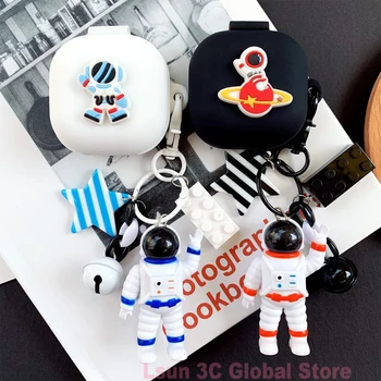 

Cute Cosmic Astronaut Silicone Cover for Samsung Galaxy Buds Live 2020 Case Bluetooth Earphone Case Protective Box Headset Bag