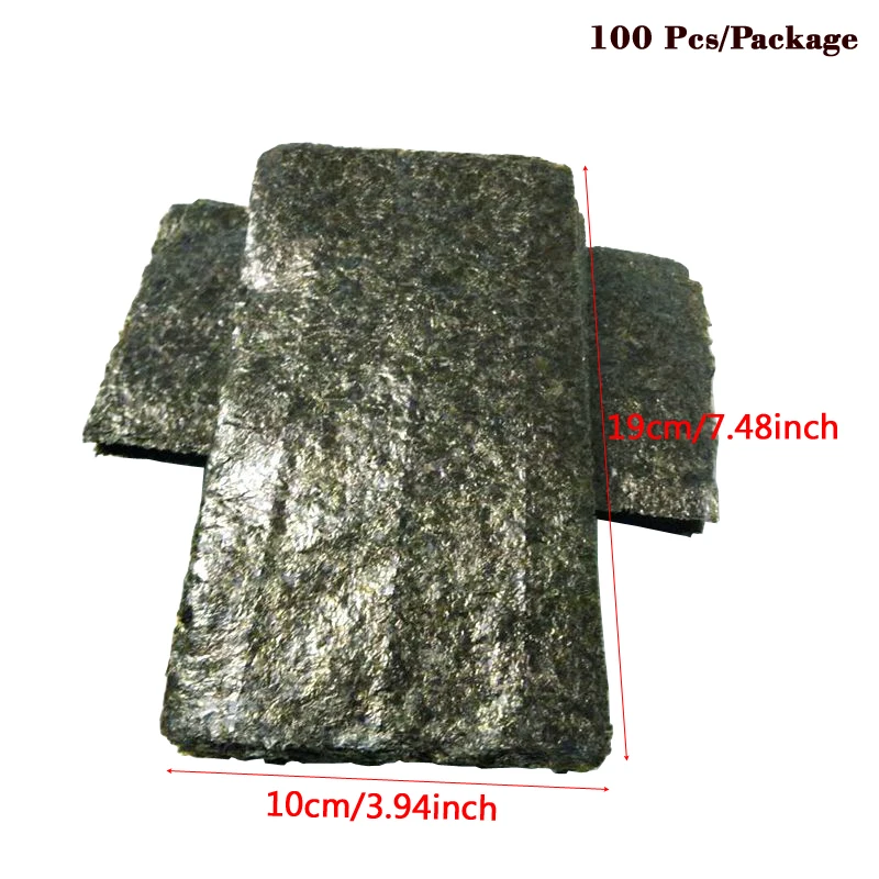 19x10cm 100pcs В переменного тока, 50-100 шт./пакет суши водоросли нори класса A+ морские водоросли Суши мох суши нори среднего весь жаркое водорослей пакет риса материал суши - Цвет: 19x10cm 100pcs