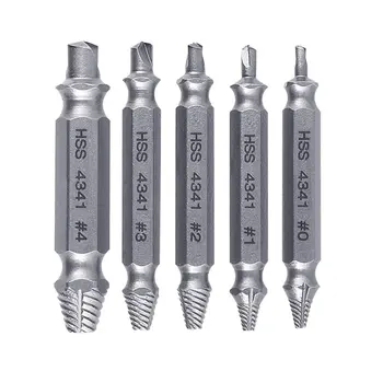 

Speed Out Damaged Screw Extractor set Drill Bits Guide Set Broken Bolt Remover Easy Out Set Bolt Stud Stripped Removal Tool