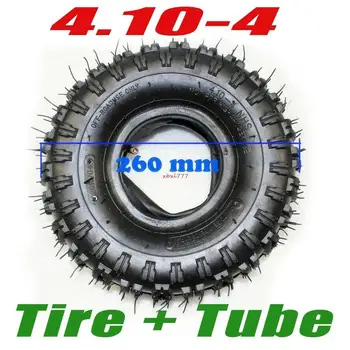 

3.5/4.10-4" Tyre Tire & Inner Tube Set for 49cc 2 Stroke Scooter Go-kart Mini Quad