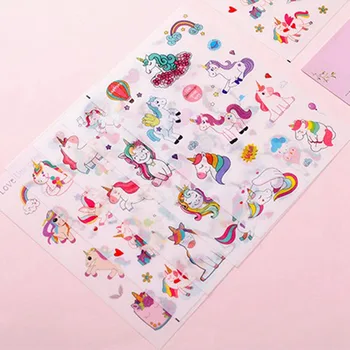 

6Sheets/Set Cute Unicorn Stickers Kawaii Cherry Toys Stickers Adhesive Sticker For Kids DIY Decor Scrapbooking Diary Supplies
