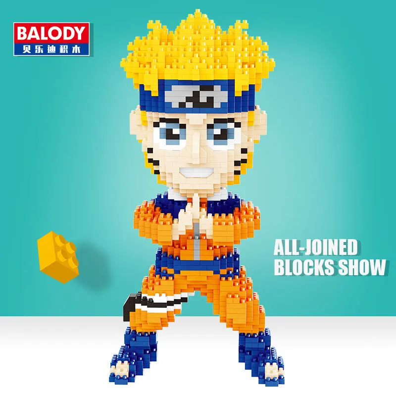 

Balody 16093 Naruto Kakashi Diamond Building Blocks Granule 16094 Small Granule Assembled Educational Toy