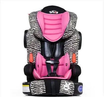 Детское сиденье безопасности детское автомобильное крепление Подушка Детское сиденье От 9 до 12 лет - Цвет: pink