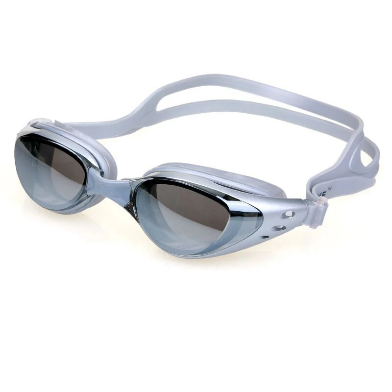 White myopia 300 Новые профессиональные силиконовые плавательные очки для близорукости, противотуманные УФ очки для плавания с ушной затычкой для мужчин и женщин, диоптрийные спортивные очки - Цвет: White myopia 300