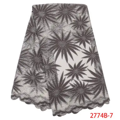 Африканские камни кружевная ткань высокое качество кружева французская сетка вышивка тюль кружева ткани для нигерийских вечерние платья XY2245B-4 - Цвет: picture 7