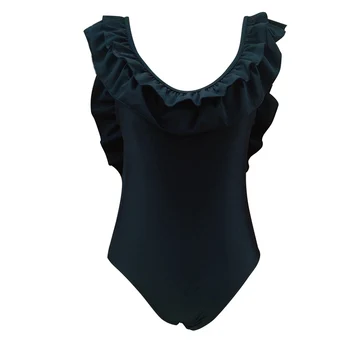 

Deep V Swimwear One Piece Swimsuit Women Padded Bathing Suit High Cut Crinkle Monokini Backless Beach Wear Retro Swim Suit