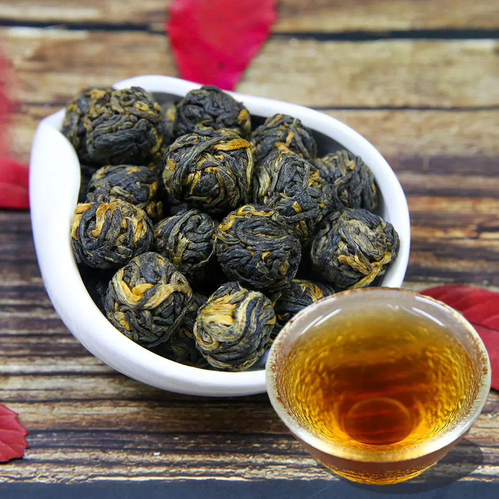 

Yunnan Black Tea Ancient Trees Dian Hong Golden Pearl Dianhong Red Tea