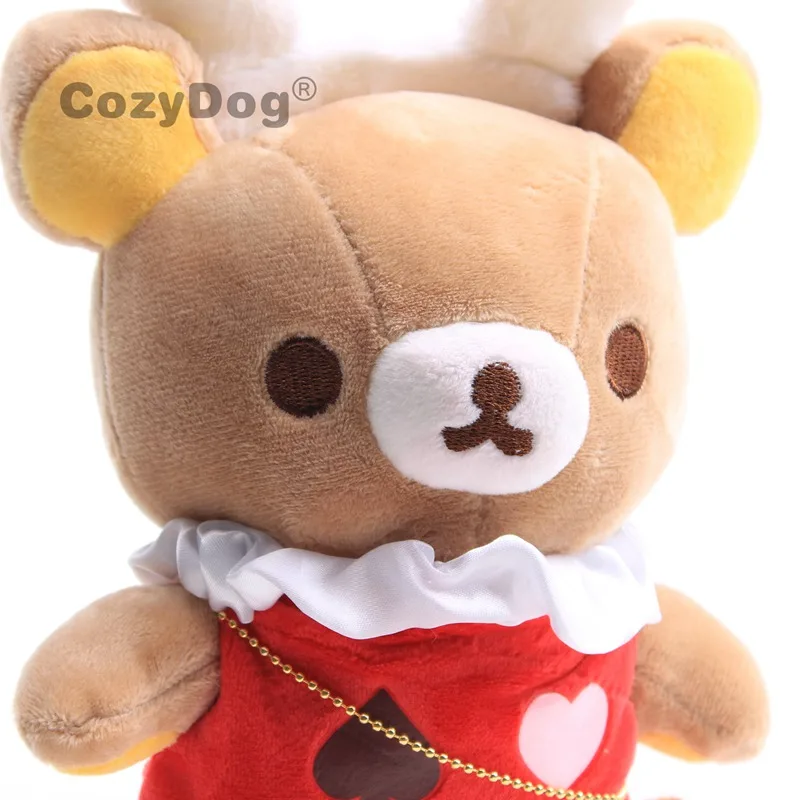 23 см Kawaii Медведь Rilakkuma, плюшевый Кукла игрушки принцесса медведь кукла милые мягкие животные медведь игрушка в красном платье детский подарок на день рождения