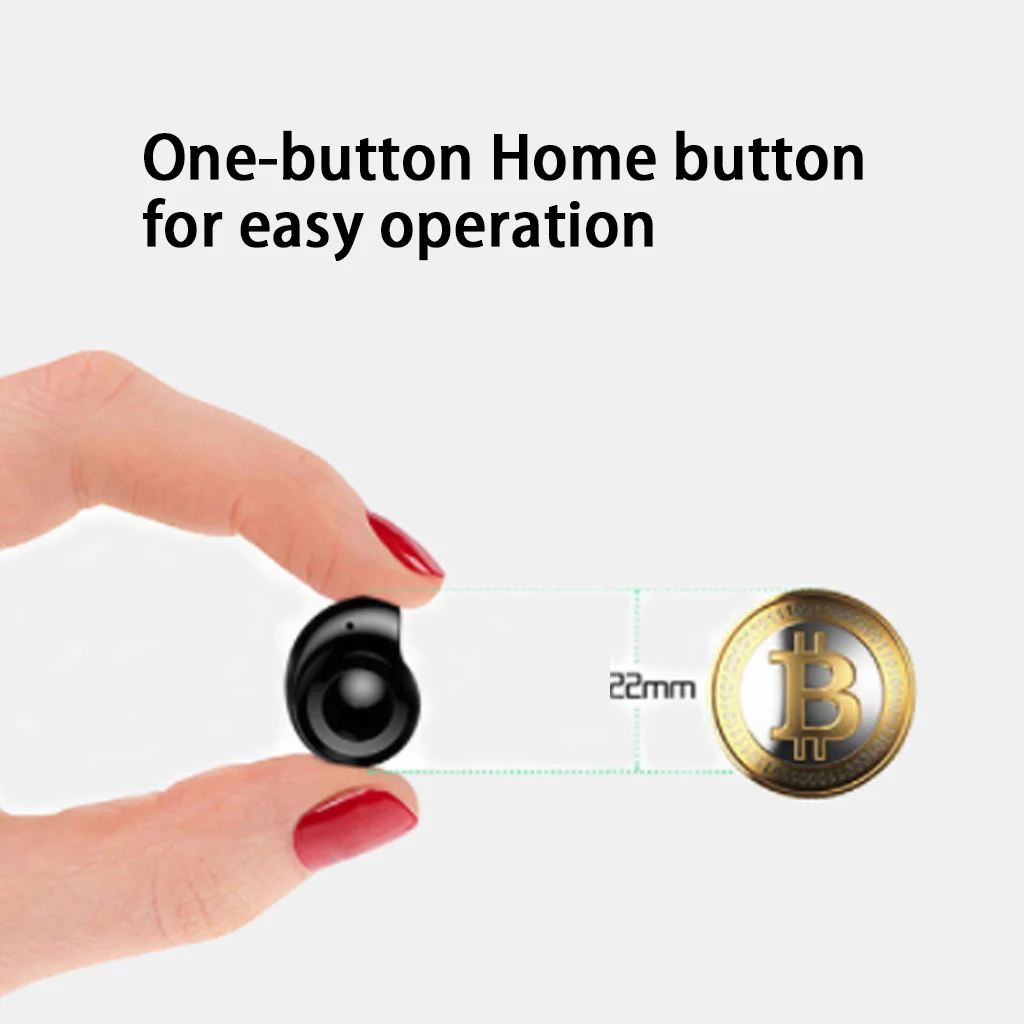 Mini Sports Wireless Bluetooth Earphone Stealth Stereo Earbuds Handsfree Headset Earpieces with Mic for iPhone Samsung