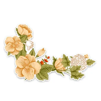 

Interesting Car Sticker Beautiful Romantic Flowers CAR Window Motorcycle Decal Accessories Pattern Laser Waterproof Custom PVC