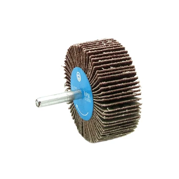 

10pcs Rotary Tool Sandpaper Polishing Shaft Mounted Drill Descaling Flap Wheel Disc Grinding Sanding 6mm Handle 50mm 80Grit