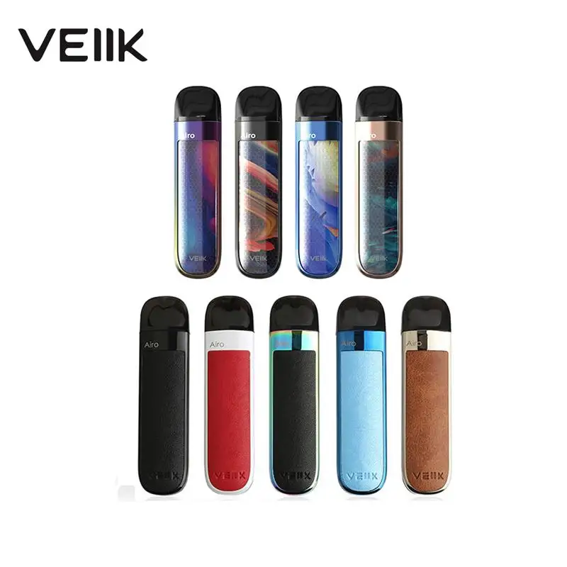 Luxury VEIIK Airo Pod Kit Portable 2ml Capacity 1.2ohm Coil Vape Vaporizer Cartridge Electronic Cigarette 500mAh 360mAh | Электроника