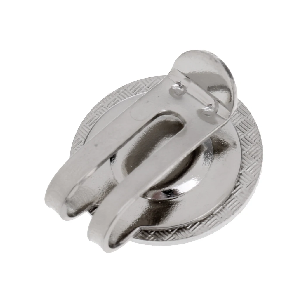 2 Pieces Golfer Pattern Magnetic Hat Cap Visor Clip Golf Ball Marker Gift
