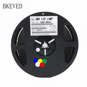 

1Reel=4000pcs 0603 SMD LED diodes light yellow red green blue White new and original
