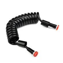 

Black Shower Hose Flexible Retractable Spring Shower Hose 2m Telephone Line Hose Bothroom Accessories