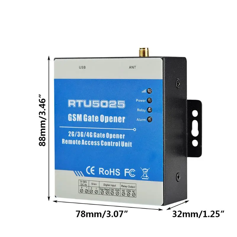 1 комплект GSM RTU5025 беспроводной открывалка реле дистанционное управление доступом 2/3g