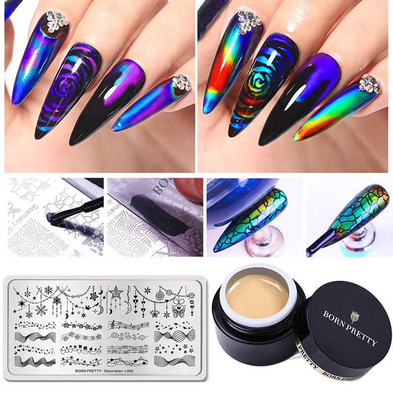

BORN PRETTY Thermal Sensitive Gel Nail Polish Set Temperature Color Changing Lacquer Soak Off UV Gel Nail Art Varnish Decoration