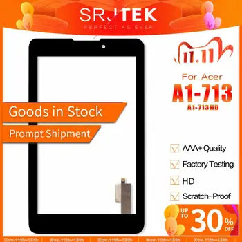

SRJTEK 7" For Acer iconia Tab7 Tab 7 A1-713 A1-713HD Touch Screen Digitizer Sensor Glass Panel Tablet PC A1 713 713HD Parts