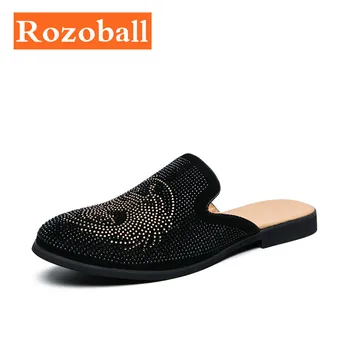 

Summer Men Slippers Fashion Loafers Men Half Slippers Non-slip Men Casual Moccasins Light Flat Formal Shoe Dropshipping Rozoball