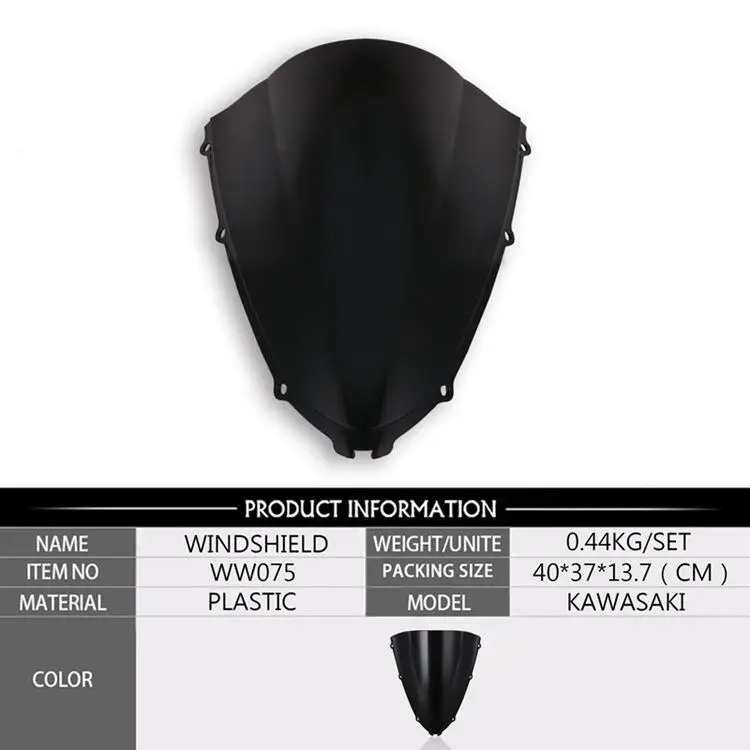 Пластиковый спойлер для мотоцикла Cafe Racer на лобовое стекло Kawasaki Ninja ZX14R ZZR1400