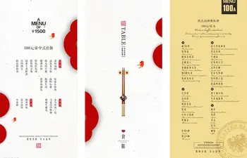 

high quality A4 size menu single side print with matt lamination