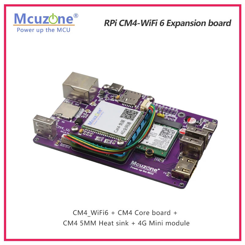 Módulo de Computação Raspberry pi Baseado em Cm4 Placa de Expansão Wi-fi 6e Intel Ax200 Ax210 Pcie M.2 a Key - Imagem 4