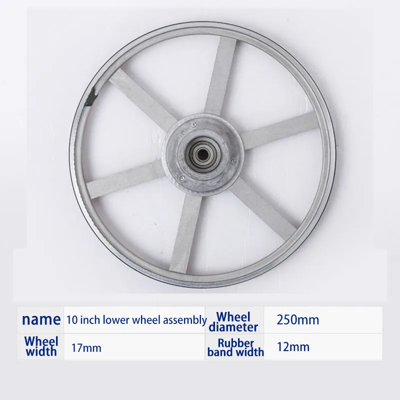 2 Stuks 16 Inch Lintzaag Rubberband – Zwart, Voor Rolwiel Diameter 400 Mm, Slijtvast