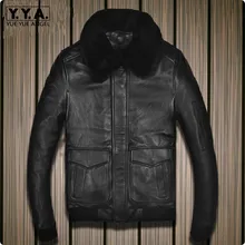 Новое поступление, мужские короткие куртки из натуральной коровьей кожи, приталенное пальто пилота, Chaqueta De Cuero Hombre Jaqueta De Couro Masculino