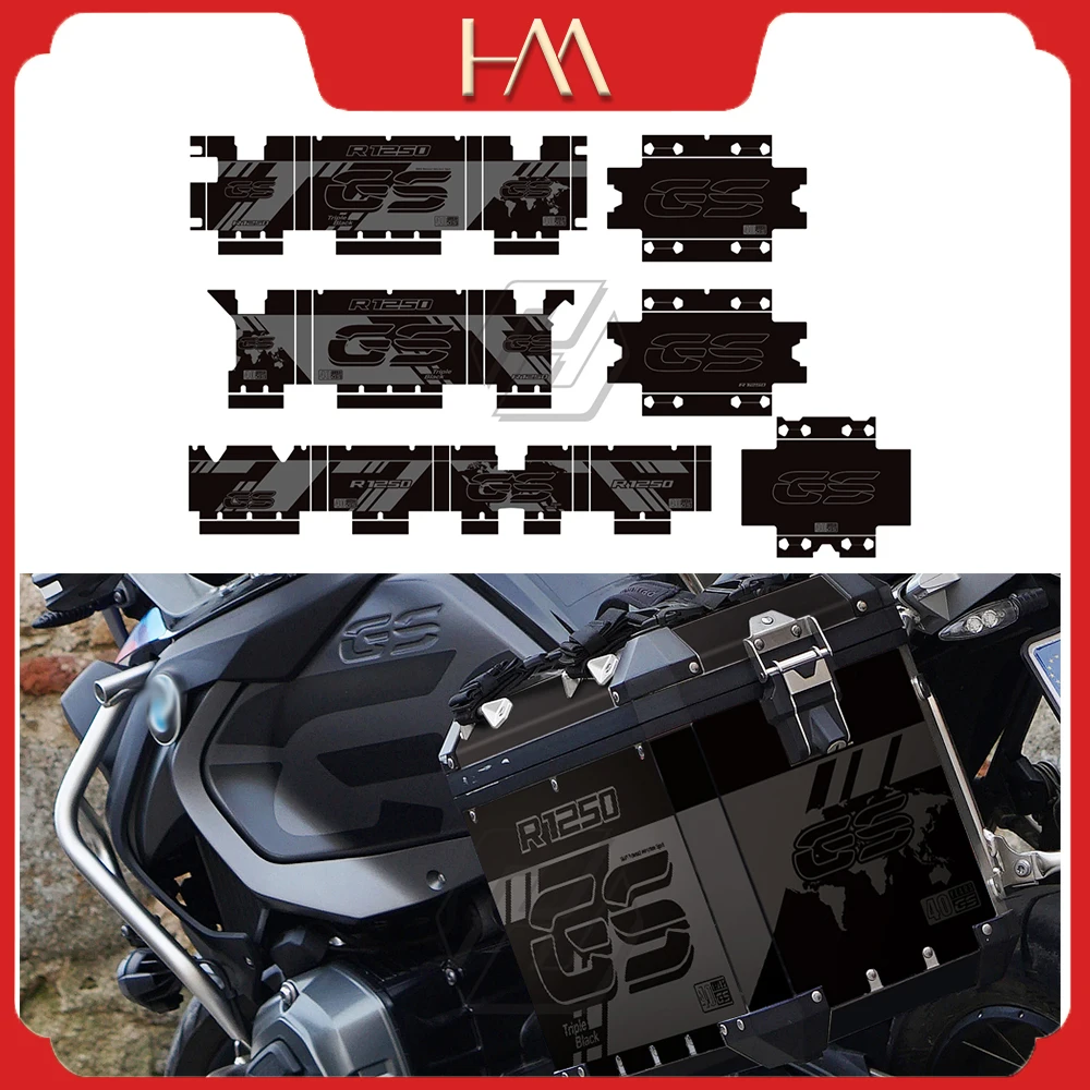 

For BMW Panniers 40 GS R1250GS Triple Black Adventure 2019-2021 Motorcycle Aluminum Box Sticker