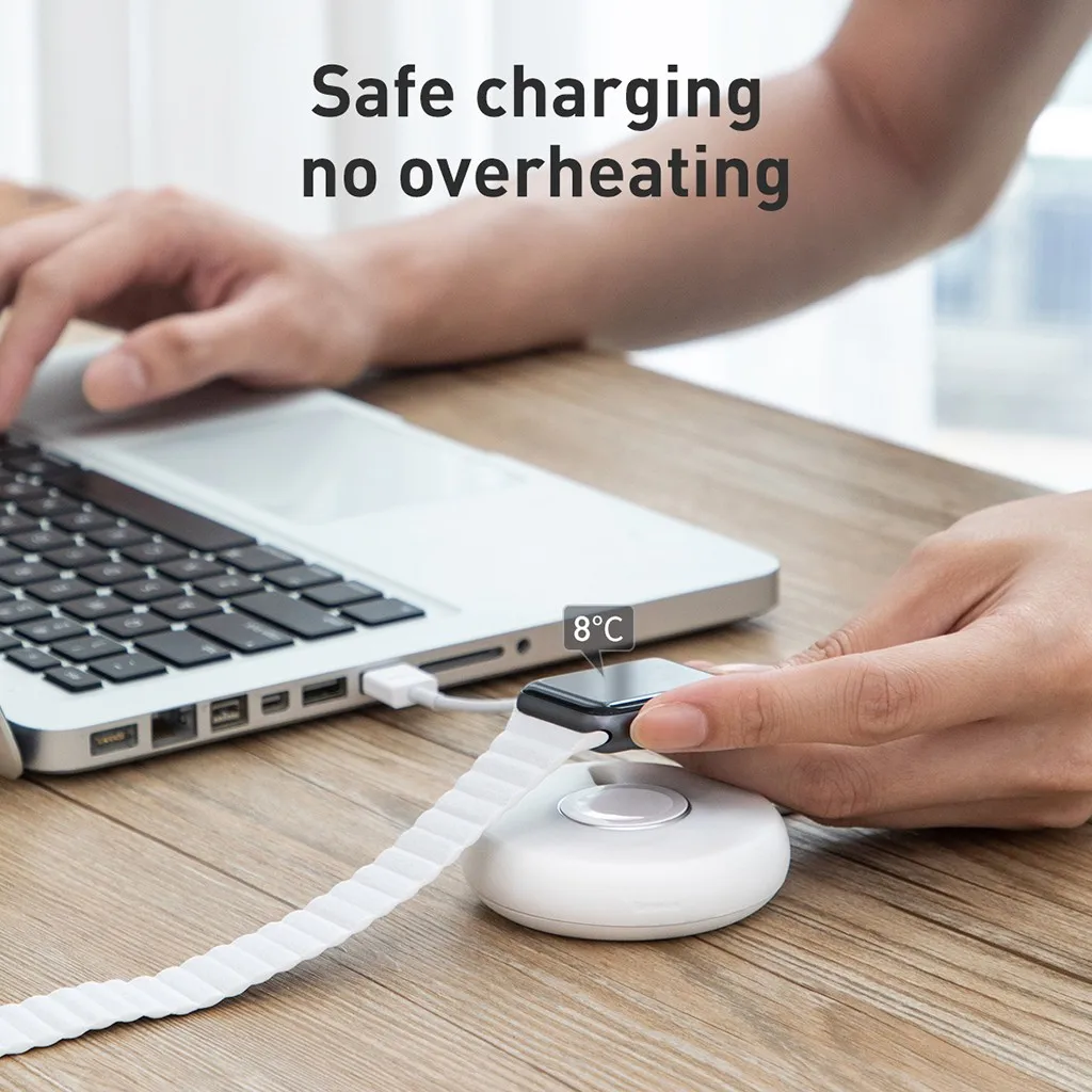 USB быстрое зарядное устройство BASEUS умные часы Беспроводное зарядное устройство для Apple Watch серии 1 2 3 4 Bluetooth беспроводной Charging-L1018