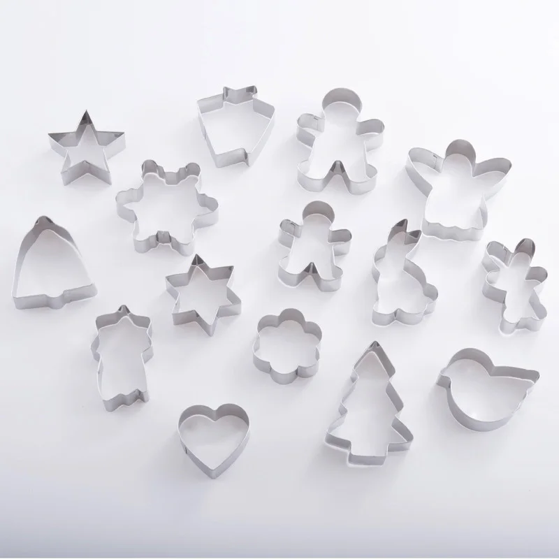 

PSnowflake Metal Cutters Mold Christmas Cookie Cutter Stainless Steel Cut Candy Biscuit Mold Cooking Tools CM
