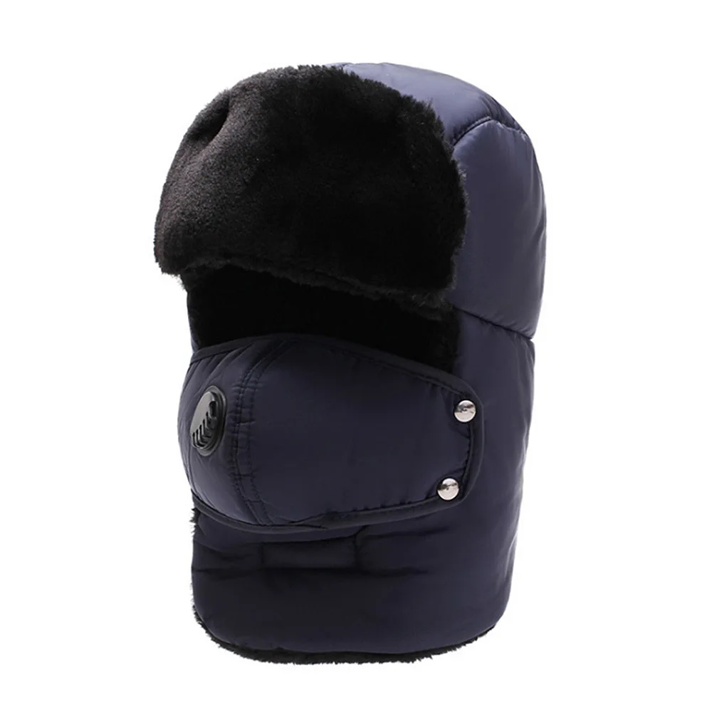 [AETRENDS] Winter Bomber Hats with Ear Flaps, Trooper Trapper Hat, Detachable Face Mask, Ushanka Hunting Ski Cap Z-10057