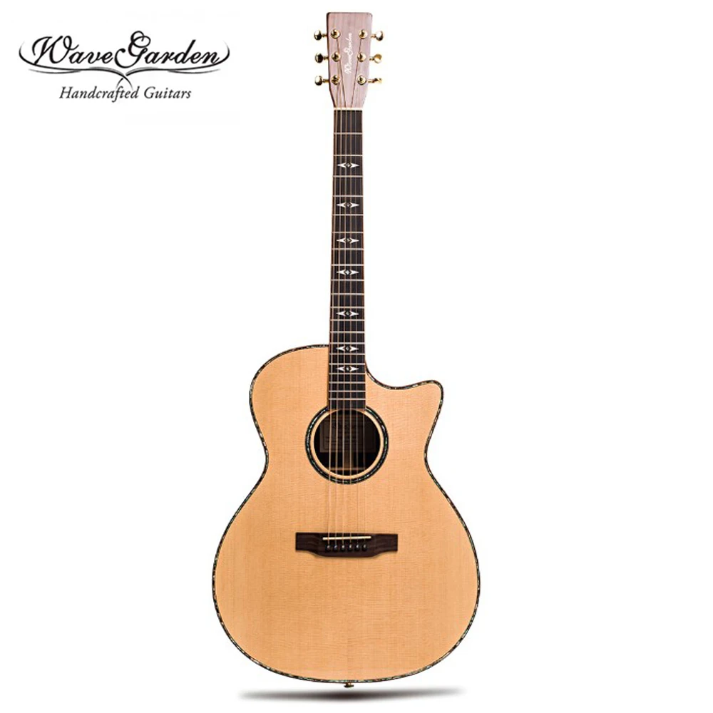 Professional Acoustic guitar All Solid Wood Spruce top 40 41 inch musical Stringed instruments steel strings guitarras Hot china