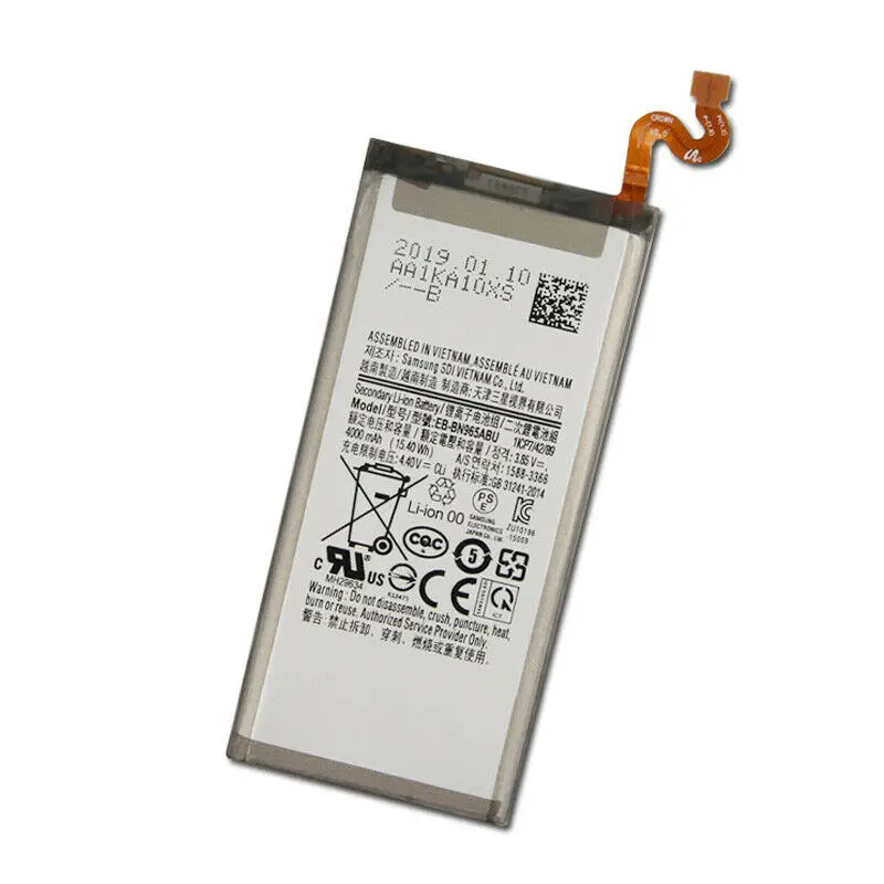 Батарея EB-BN965ABU для samsung Galaxy Note9 Note 9 N9600 SM-N9600 4000 мА-ч