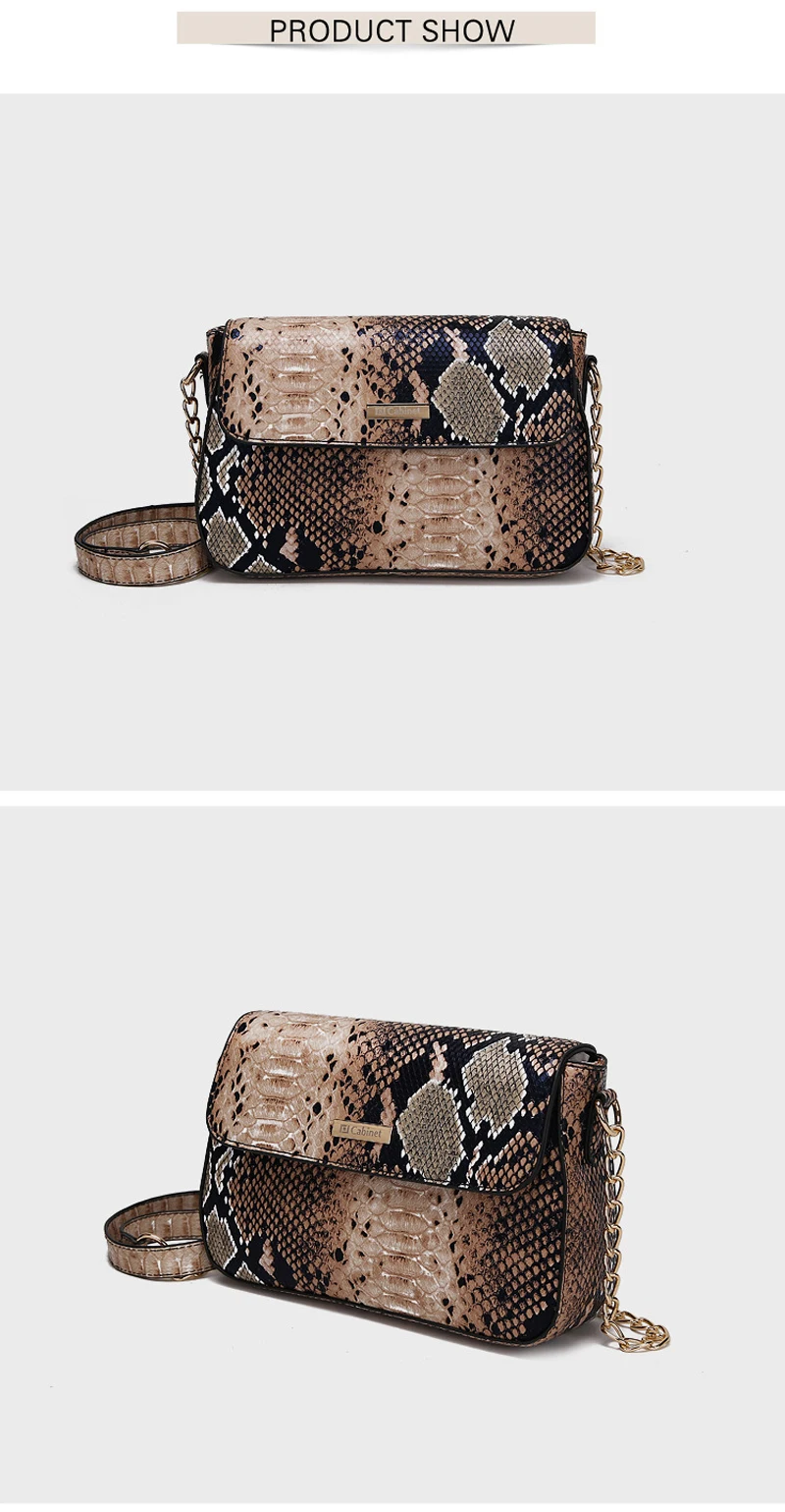 Сумки на плечо со змеиным узором для женщин, кожаная цепочка, женские Серебристые мешочки, роскошные сумки, дизайнерские сумки через плечо, модная сумка-клатч
