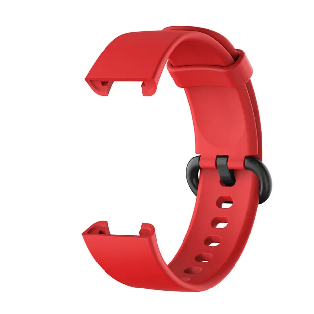 Replacement Strap For XiaoMi Mi Watch Lite Strap Silicone Watchband For XiaoMi Mi Watch Lite Smart Watch Strap Bracelet Red