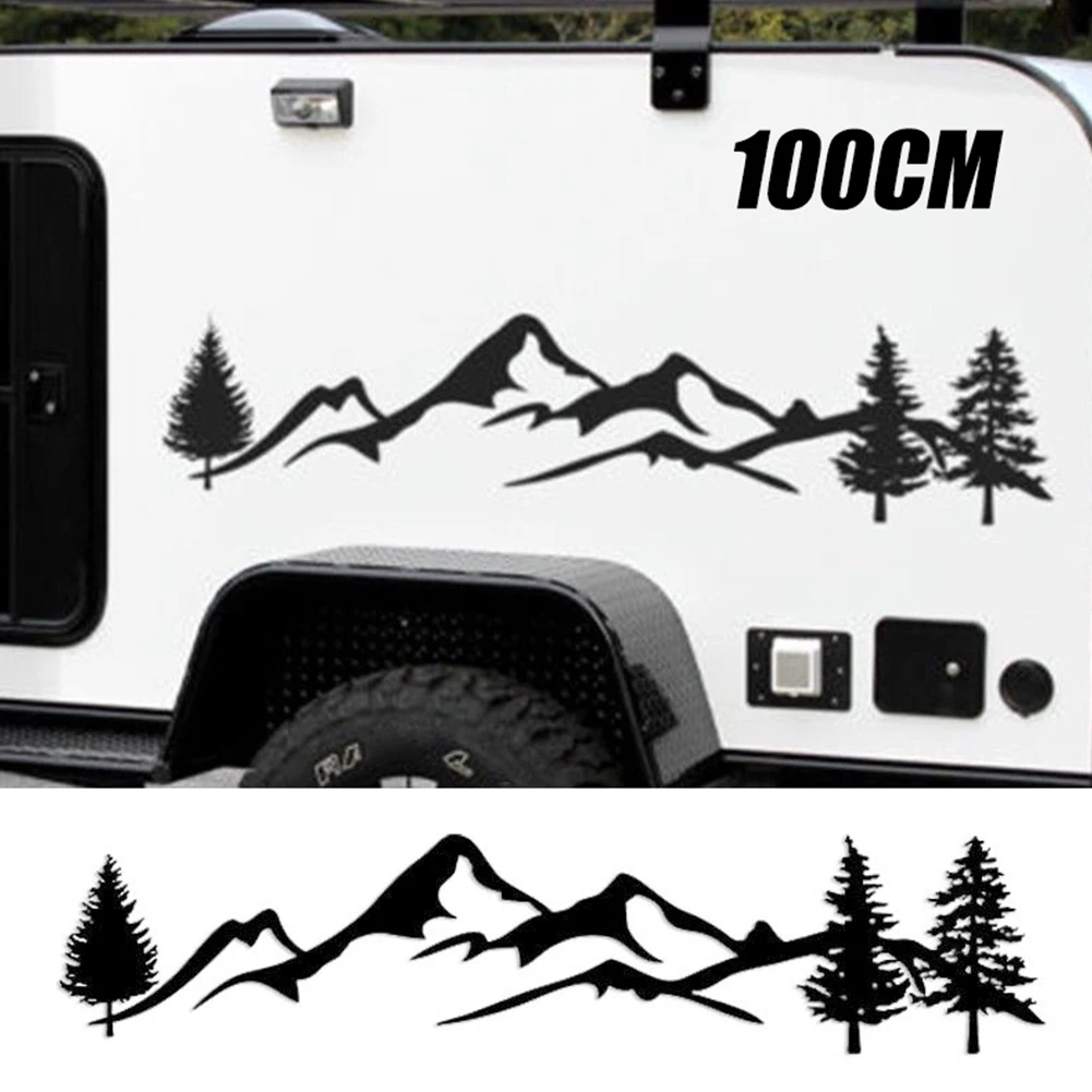 

Mountains and Woods Totem Vehicle Sticker SUV Off-road Vehicle Body Sticker Back Windshield Vehicle Sticker