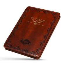 Для iPad Air Air2 винтажный флип-кейс Универсальный ретро кожаный чехол с принтом для iPad 9,7 дюймов подставка смарт-чехол для iPad5 6
