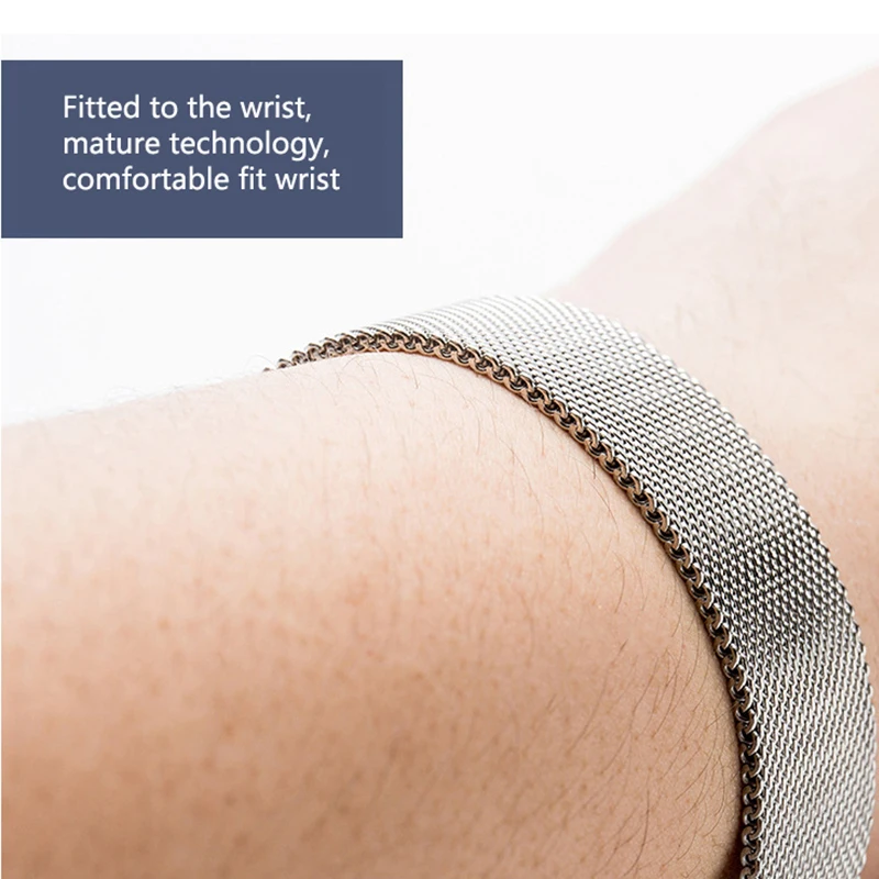Stainless Steel Milanese Mesh Watch Strap with Tools - Elegant Watchband Accessories