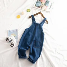 Детские Осенние Комбинезоны г. Новые стильные ковбойские подтяжки в Корейском стиле с рисунком для малышей