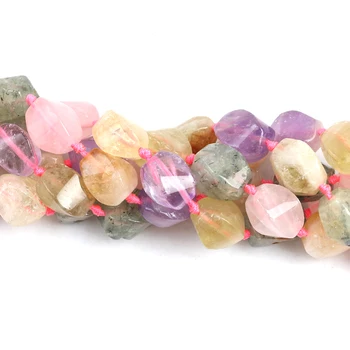 

15*22mm Natural Irregular Rainbowstone Loose Spacer Beads For Jewelry Making DIY Necklace Bracelet Accessories 15Inches