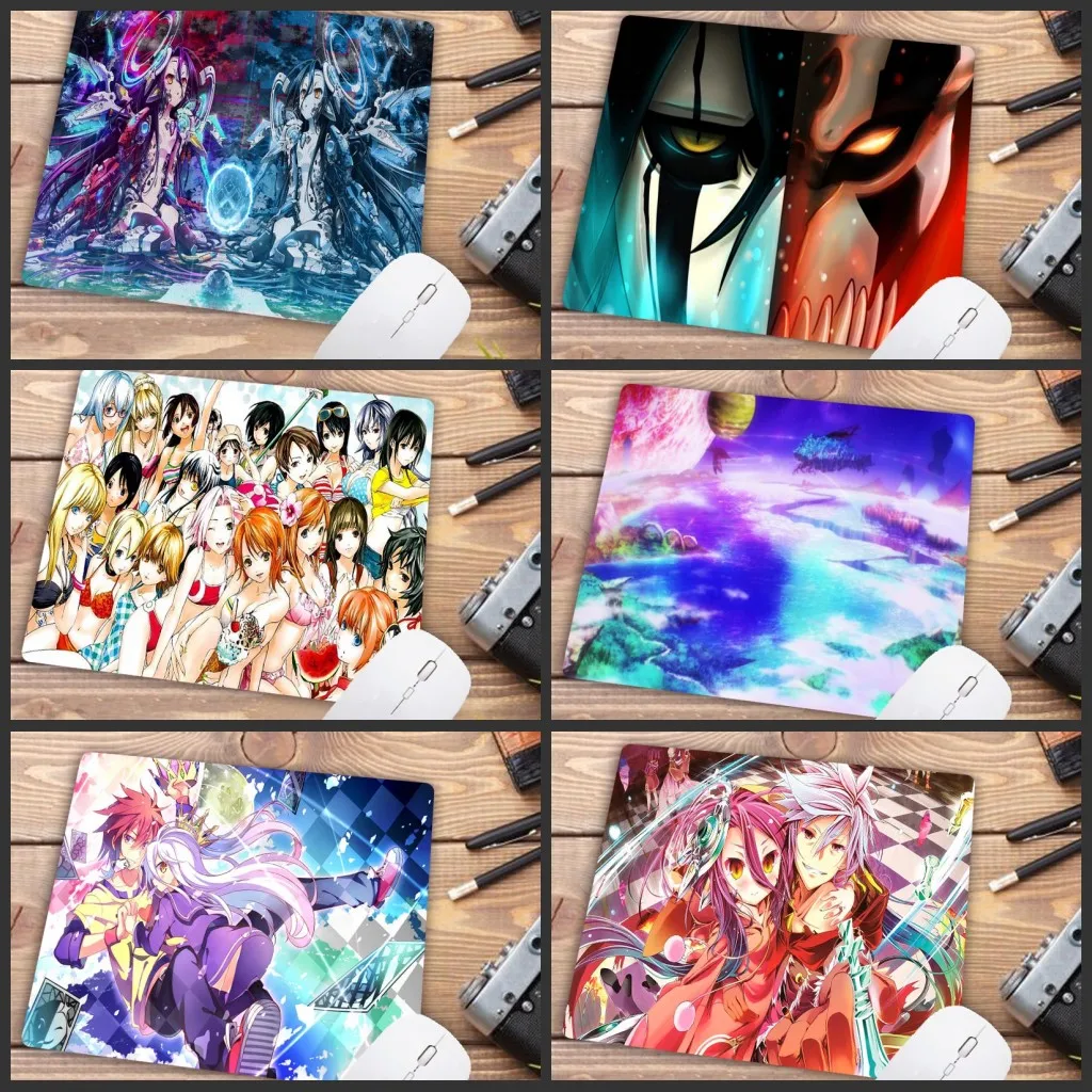 

Big Promotion No Game No Life Girl Laptop Computer Anime Mouse Pad Rubber Mouse Pad Computer Game Tablet Mousepad