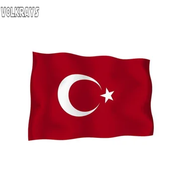 

Volkrays Personality Car Sticker Turkey Turkish Accessories Reflective Waterproof Cover Scratches Sunscreen Vinyl Decal,6cm*8cm